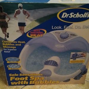 Dr. Scholl's foot spa with bubbles and heated
